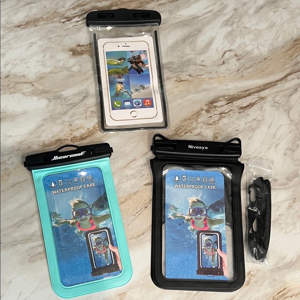 Waterproof Phone Case - Black and Blue